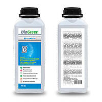 Средство для прочистки засоров в канализационных системах септиков и выгребных ям Biogreen "Bioshock" 1л