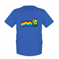 Детская футболка Pixel rainbow Among Us