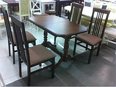 Стіл обідній розкладний Аврора Fusion Furniture, колір горіх