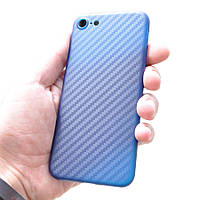 Ультратонкая пластиковая накладка Carbon iPhone 6 Plus/ 6s Plus blue m