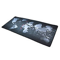 Коврик 300*700 тканевой Карта мира с боковой прошивкой, толщина 3 мм, цвет Black-M, ОЕМ n