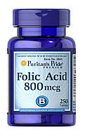 Фолиевая кислота Puritan's Pride Folic Acid 800 mcg 250 Tabs GR, код: 7518832