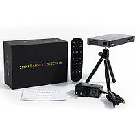 Мультимедийный проектор P8 SMART MINI PROJECTOR Портативный мини видеопроектор с аккамулятором и пультом m