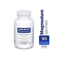 Мікроелемент Магній Pure Encapsulations Magnesium (glycinate) 120 mg 90 Caps PE-00174 SM, код: 7595092