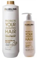 Набор Кератин для выпрямления волос Luxliss Collagen Smoothing Repair System 1000 мл+шампунь 500 мл