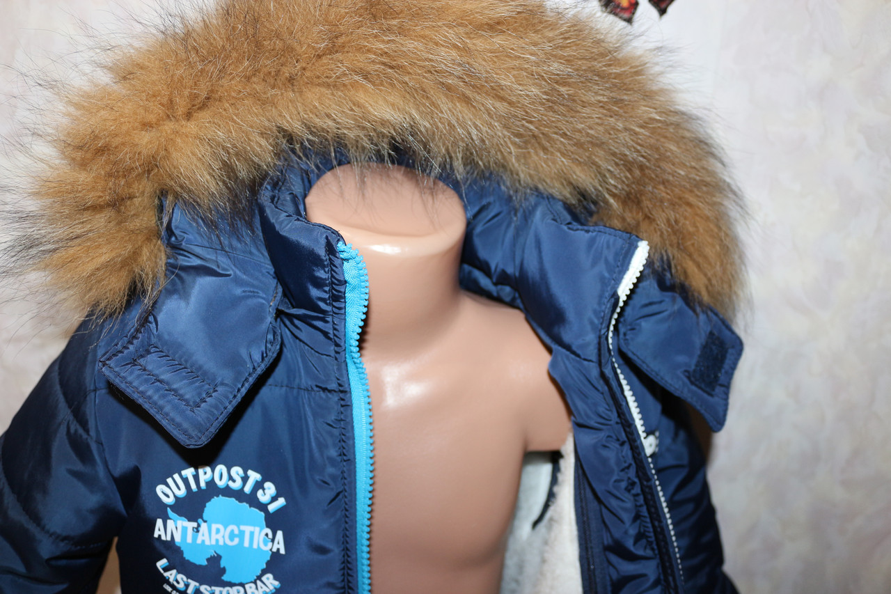 Зимний комбинезон +куртка 30 размер (натуральная опушка) - фото 3 - id-p388615466