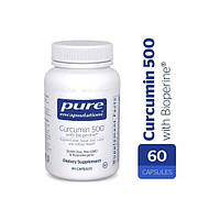 Куркума Pure Encapsulations Curcumin with Bioperine 500 mg 60 Caps PE-01073 GT, код: 7667236