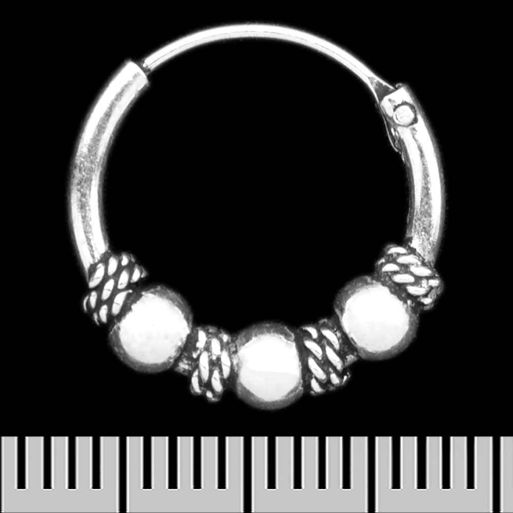 Сережка, кільце з візерунком (eas-093)