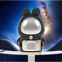 Детская электронная копилка - сейф с замком Зайчик - Космонавт Space Rabbit Piggy PRO_249