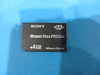 Карта памяти Sony Memory Stick PRO Duo 4 Gb б.у рабочая.