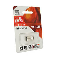 Флэш-наель Mibrand Hawk, USB 2.0, 16GB, Metal Design, Blister m