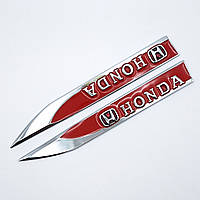 Эмблема на крыло Honda (красный)