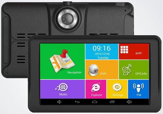 7" Планшет G733DVR — Відеореєстратор+ GPS+ 4Ядра+ 512MbRam+ 8Gb+ Android