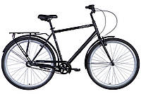 Велосипед ST 28" Dorozhnik COMFORT MALE Планетарная рама- " с багажником задн St с крылом St 2024 (черный (м))
