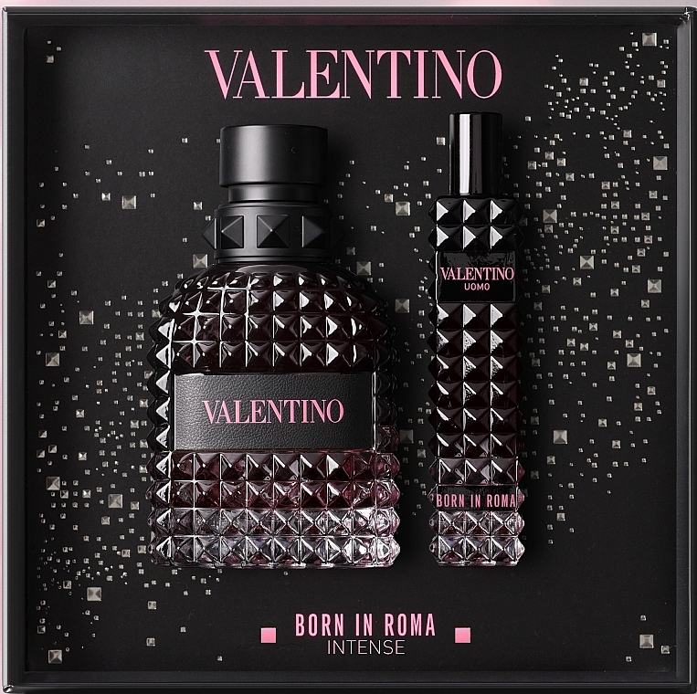 Набір Valentino Uomo Born In Roma Intense для чоловіків — set (edp 50 ml + edp 15 ml mini)