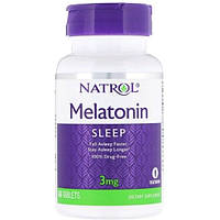 Мелатонин для сна Natrol Melatonin 3 mg 60 Tabs NTL-00510 KS, код: 7518016