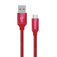 Дата кабель USB 2.0 AM to Type-C 2.0m red ColorWay (CW-CBUC008-RD)