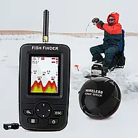 Эхолот беспроводной Fisg Finder XJ-01 / Цветной 2.8" TFT color LCD. (+ LED Светильник).