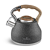 Чайник Edenberg зі свистком із нержавіючої сталі 3 л EB-8843-gray, фото 3
