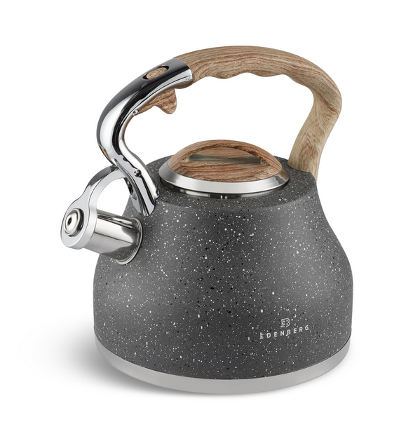 Чайник Edenberg зі свистком із нержавіючої сталі 3 л EB-8843-gray