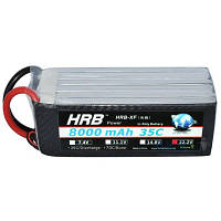 Аккумулятор для дрона HRB_ Lipo 6s 22.2V 8000mAh 35C Battery XT60 Plug (HR-8000MAH-6S-35C-XT60)