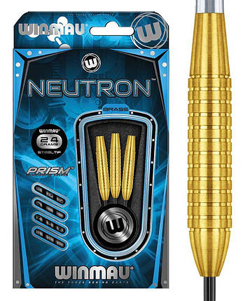 Дартс дротики Neutron Англія Winmau + запасні хвостовики, фото 1