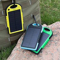 Портативное зарядное Power Bank 30000 mAh Solar (решётка. резиновый) Повер банк на солнечной батарее m