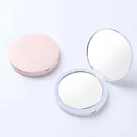 Зеркало круглое с LED подсветкой Portable Rechargeable Складное мини зеркало со светодиодным освещением m