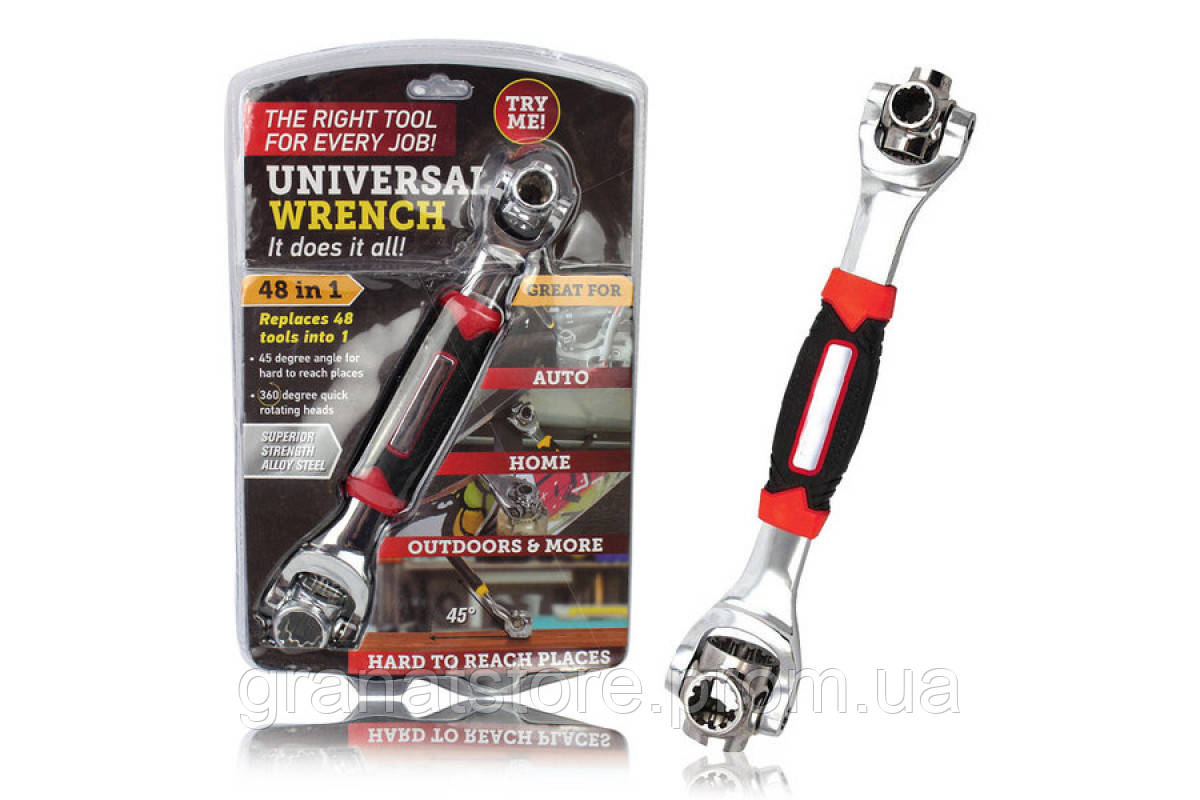 Універсальний багатофункціональний гайковий торцевий ключ Universal Wrench TM-38/WJ-02 мультитул 48 в 1 m - фото 1 - id-p2123106241