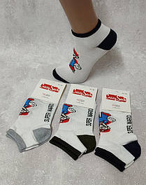 Шкарпетки підліткові Crazy Socks 4105-А Маріо кор. стрейч різні кольори р.32-34 (уп.12 пар)