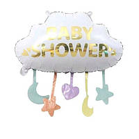 Фольгированный шар Облачко Baby Shower 60х62см (24") | Белый