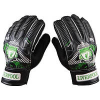 Вратарские перчатки Latex Foam LIVERPOOL, черно-белый, размер 9.