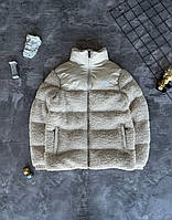 Мужской Плюшевый Пуховик The North Face Бежевый