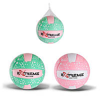 Мяч волейбольный арт. VB41449 (100шт)  Extreme motion PVC 260 грамм,с сеткой и иголкой,2 цвета ⁹