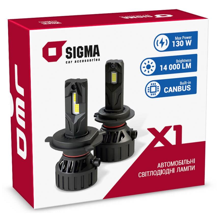 LED-лампа Sigma X1 65W H7 (2шт.)