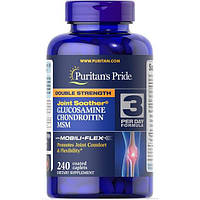 Препарат для суглобів і зв'язок Puritan's Pride Double Strength Glucosamine, Chondroitin MSM ZK, код: 7518818