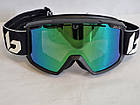 Гірськолижна маска Bolle Maddox Black Corp Matte Лінза Фотохромная S1-S3 Phantom Green Emerald Photochromic, фото 8