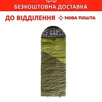 Спальный мешок Tramp Kingwood Regular одеяло левый dark-olive/grey 220/80 UTRS-053R-L