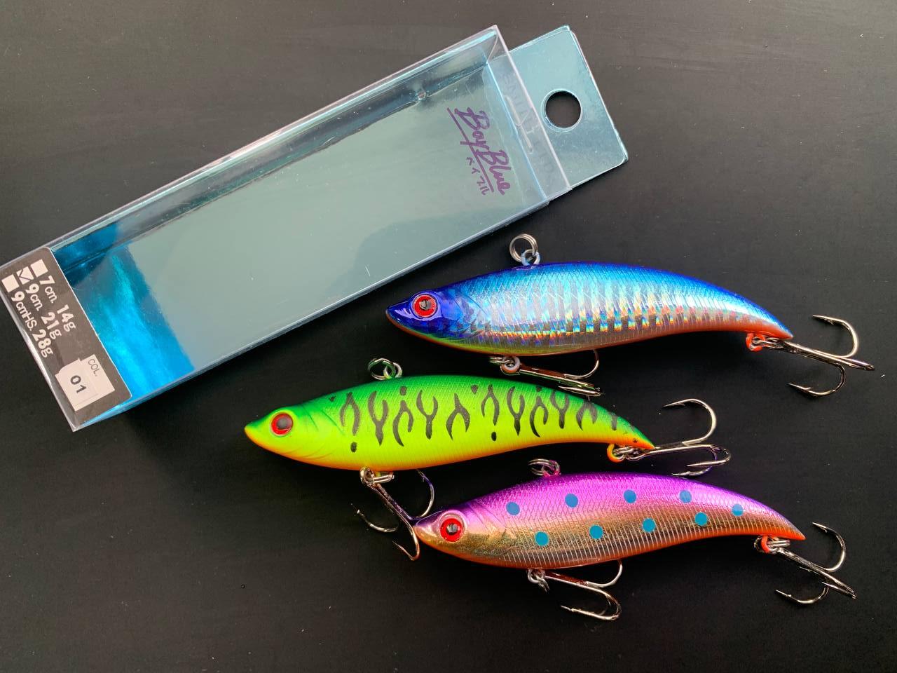 Воблер  Vib раттлин Fishing Bay Blue 90S   21g (набір 3шт), фото 1