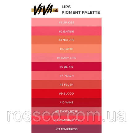 ПІГМЕНТ VIVA INK LIPS №13 TEMPTRESS 4 МЛ, фото 3
