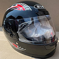 Мото шлем Черный , размер 57-62