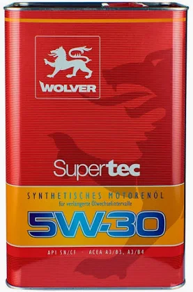 Моторна олива WOLVER Supertec 5w30 SN/CF, 1л Для високонавантажених дизельних двигунів легкових автомобілів 5