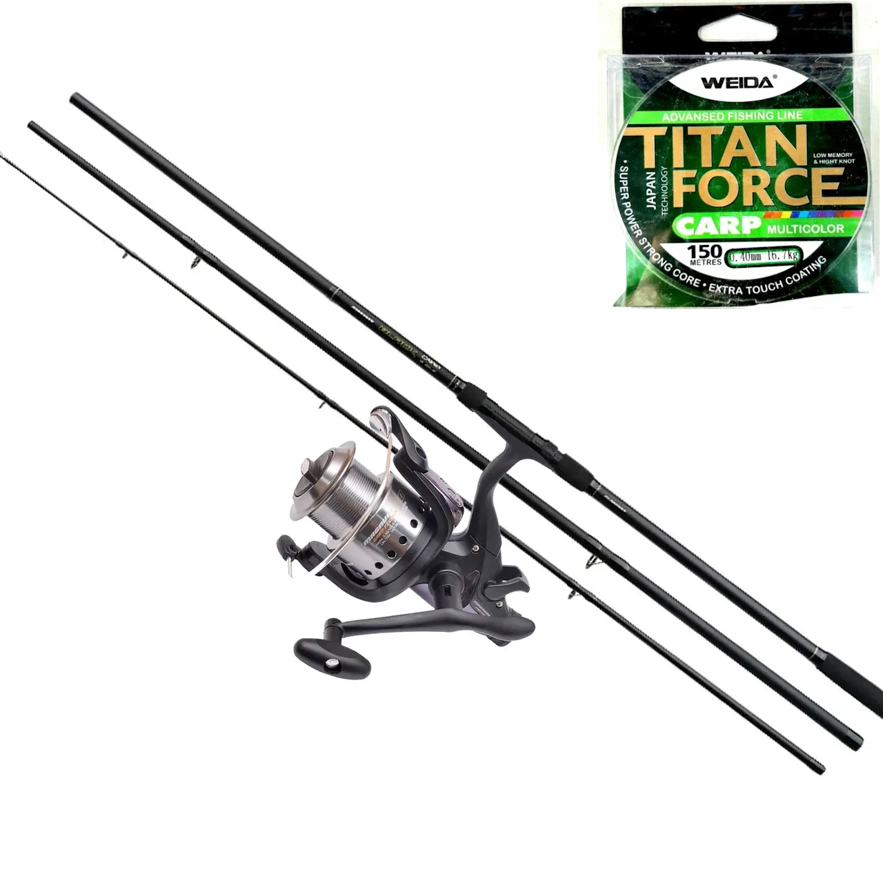 Набір короповий Flagman Magnum Black Carp 3.6м + котушка + подарунок ліска, фото 1