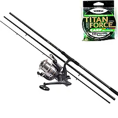 Набір короповий Flagman Magnum Black Carp 3.6м + котушка + подарунок ліска