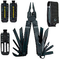 Набор Мультитул Leatherman Super Tool 300 Black 831151+Удлинитель битодержателя + Комплект бит Bit Kit 2