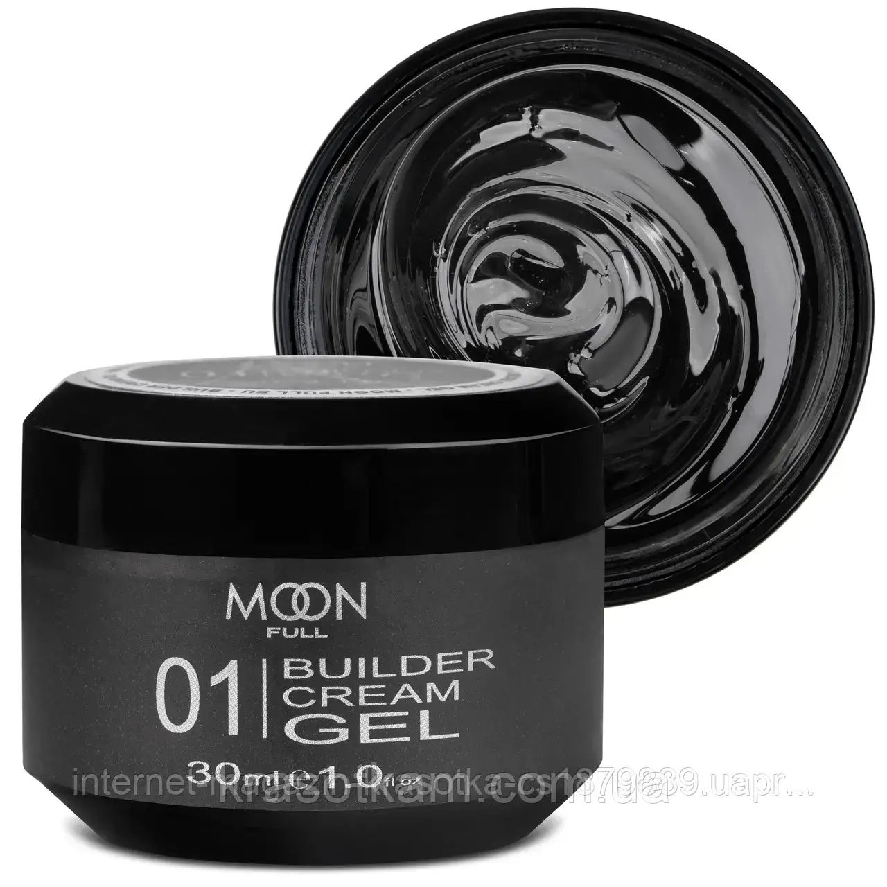 Гель моделювальний MOON FULL Builder Gel No01, 30 мл, прозорий, фото 1