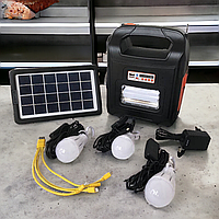 Солнечная станция фонарик Everton Solar Light AT-910BT, MP3+РАДИО