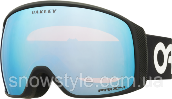 Гірськолижна маска Oakley Flight Tracker M (XM) Factory Pilot Black лінза Prizm Sapphire + Кейс