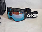 Гірськолижна маска Oakley Flight Tracker M (XM) Factory Pilot Black лінза Prizm Sapphire + Кейс, фото 5
