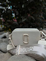 Женская сумочка через плечо для девушки marc jacobs с логотипом красивая брендовая стильная маленькая сумочка